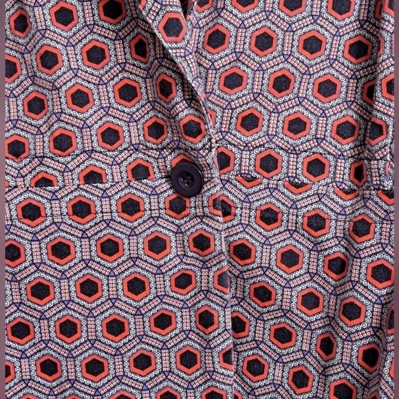 Ellen Tracy Art Deco Jacket  Size L - Picture 10 of 11